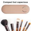 2PCS Silicone Makeup Brush Travel Case, Silicone Makeup Brush Holder Travel Size, Soft Portable Cosmetic Face Holder with Upgrade Anti-Fall Out Magnetic Closure view 4