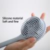 BAMFY Silicone Back Scrubber for Shower Long Handle Back Brush Double-Sided Ergonomically Exfoliating Shower Brush for Back for Women and Men (Color : Light Purple) view 3