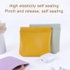 3/4/6/8Pcs Small Zippered Pouch Makeup Bag Faux Leather Snap Closure Organizer Bag Set Storage Purse for Makeup Jewelry Electronic Cables Earphones C view 3