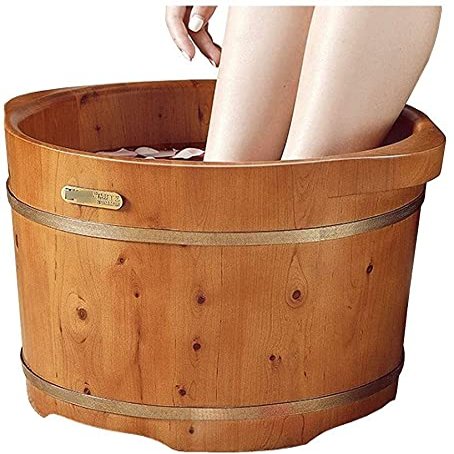 BABYCE Foot Spas for Home Use Household Foot Washing Barrel, Foot Bath Barrel, Foot Wooden Tub, Footbath, Foot Massage Bucket, Foot Relaxing, Pain Fatigue Relief (Color : A)