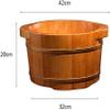 BABYCE Foot Spas for Home Use Wooden Foot Tub Thicken Foot Basin Wooden Bucket Foot Spa Tub Foot Bath Foot Barrel Wooden Comfortable Natural Household I view 2