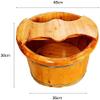 BABYCE Foot Spas for Home Use Wooden Foot Tub Bucket Foot Spa Tub Thicken Foot Basin Wooden for Soaking Feet Massager Foot Tub Foot Bath Foot Barrel Wooden with lid with Massager for Foot Bat view 2
