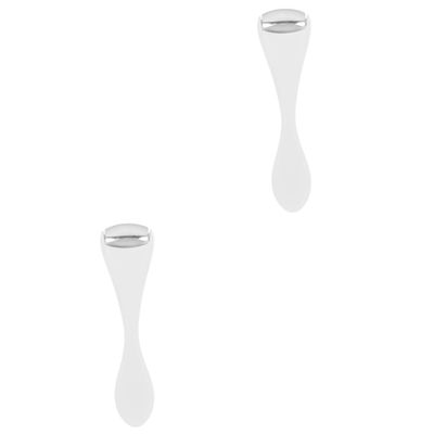Housoutil 2pcs Eye Cream Roller Device Portable Face Roller Tool for Eye Puffiness Relief Compact Beauty Applicator for Skin Care Routine Circulation Reduces Swelling