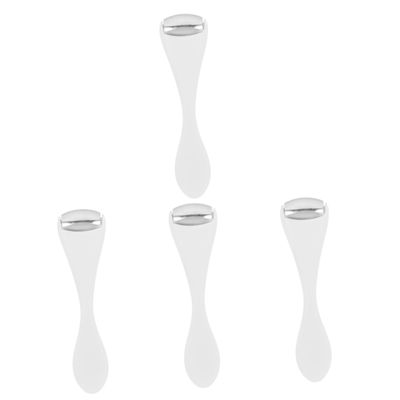 Housoutil 4pcs Practical Eye Cream Applicator with Spoon and Massage Roller for Dark Circles Puffiness Relief Mini Cooling Face Tool for Eye Bags and