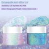 2 Packs Holographi Face Body Glitter Gel, Sparkle Color Changing Face Glitter Gel, Mermaid Sequins Glitter Face Paint, Chunky Hair Glitter Gel for Concerts Party Mardi Gras Festival, 50ML x 2 view 2