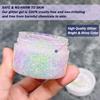 2 Packs Holographi Face Body Glitter Gel, Sparkle Color Changing Face Glitter Gel, Mermaid Sequins Glitter Face Paint, Chunky Hair Glitter Gel for Concerts Party Mardi Gras Festival, 50ML x 2 view 4