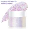 Holographic Body Glitter Gel for Body, Face, Hair, Lip, Nail, Eyeshadow, Color Changing Long Lasting Sparkle Shiny Face Glitter Gel for Festivals and Parties Rave, 50ml (#04) view 2