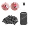 100 Pcs Nail Drill Bits Sanding Bands, Nail Art Sanding Bands, Professional Nail Manicure Great Fit for Manicure Pedicure Nail Drill (HQ 13 black180#) view 3