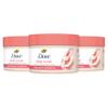 Dove Body Scrub White Peach & Crushed Rice 3 Count for Visibly Silky-Smooth, Nourished Skin, with  Moisturizing Cream, 10.5 oz view 1