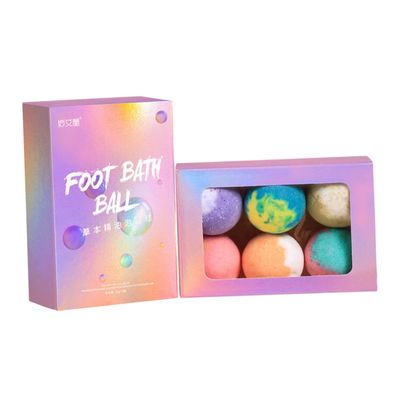 Angoily 6pcs for Spa Foot Care Natural Ingredients Relaxing Foot Soak Moisturizing for Home Use
