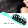 BROLEO Nine Row Combs, 9 Row Hair Brush, Detangling Hair Brush, Widely Used for Home, Salon for Curly Hair view 2
