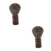 Didiseaon 2pcs Natural Wooden Handle Soft Bristles Beard Brush for Men for Facial Care and Wet Shaving Grooming Tool for Beard Types Great for Father Day and Valentine Day view 1
