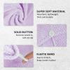 EXPRESSIONS Microfiber Hair Towel in Lavender - 1pc Super Soft Ultra Absorbent Hair Towel, Luxury, Gentle Hair Drying Towel, for Less Frizz view 4