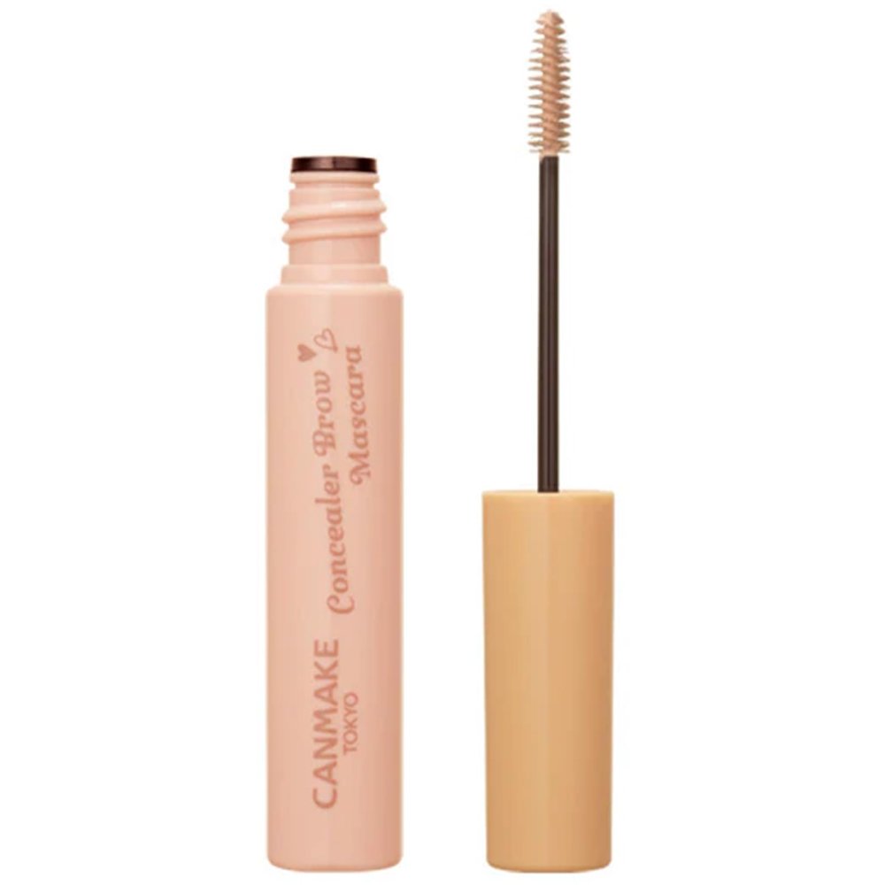 CANMAKE - Concealer Brow Mascara - Smooth Blend Seamless Finish - 0.14oz (4g) (01 Pink Beige)