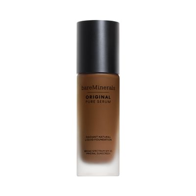 bareMinerals Original Pure Serum Radiant Natural Liquid Foundation Mineral SPF 20, Deep Warm 6