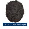 Men's Bald Hair Pieces Lace Front Curly Men Hair System Comfortable Afro Male Hair Prosthesis Bleached Knots French Lace Top and PU Thin Skin Perimeter Human Hair Pieces Toupee for Men ( Color : 6 INC view 2