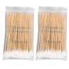100/200Pcs 6 Inch Long Wooden Handle Cotton Swabs Single-Head Cleaning Sterile Sticks Applicator For Wound Clean Makeup Cotton Swabs Cotton Swabs For Ears Baby Cotton Swabs Cotton Swabs For Makeup view 2