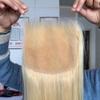 Topnormantic 613 Blonde 5x5 Lace Closure, 12A Grade Human Hair 613 Closure Pre Plucked With Baby Hair Blonde Color Brazilian Virgin Straight Hair Invisible Lace Frontal Closure Free Part 18 Inch view 1