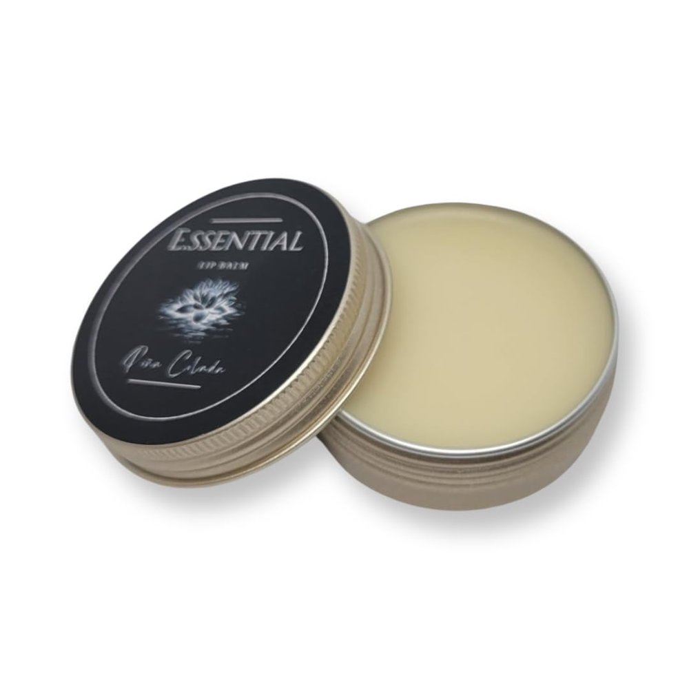 E.ssential Luxury Lip Balm, nourishing and healing with sweet almond oil and shea butter 1 oz tin (Pia Colada)