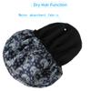 Minache Triple Layer Waterproof Bath Cap Reusable EVA Hair Cap for Shower Terry Cloth Lined Shower Cap for Long Hair, Blue view 3