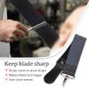 ZORZA 1Pcs Dual-Sided Leather Sharpening Straps Professional Barber Leather Strap Straight Razor Strop with Cowhide & Canvas for Enhanced Razor Sharpening & Smoothing Experience (Black)Cowhide view 3