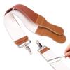 ZORZA 1Pcs Dual-Sided Leather Sharpening Straps Professional Barber Leather Strap Straight Razor Strop with Cowhide & Canvas for Enhanced Razor Sharpening & Smoothing Experience(Brow)(Cowhide+Canvas) view 1