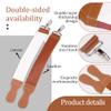 ZORZA 1Pcs Dual-Sided Leather Sharpening Straps Professional Barber Leather Strap Straight Razor Strop with Cowhide & Canvas for Enhanced Razor Sharpening & Smoothing Experience(Brow)(Cowhide+Canvas) view 2