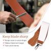 ZORZA 1Pcs Dual-Sided Leather Sharpening Straps Professional Barber Leather Strap Straight Razor Strop with Cowhide & Canvas for Enhanced Razor Sharpening & Smoothing Experience(Brow)(Cowhide+Canvas) view 3