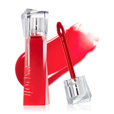 Espoir Couture Lip Tint Glaze #1 Apple Sorbet 0.19oz | Volumizes & High-Shine Lip Plumper | Long-Lasting Vibrant Color | Thickening radiance Lip Stain | Tinted Lip Moisturizer | Korean Lip Makeup