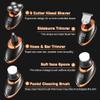 EKHOU Head Shavers for Bald Men, 5 in 1 IPX7 Men's Electric Shaver Portable Beard Trimmer Hair Clipper USB Rechargeable Waterproof LCD Bald Razor (Color : Golden 5 in 1) view 2