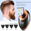 EKHOU Head Shavers for Bald Men, 5 in 1 IPX7 Men's Electric Shaver Portable Beard Trimmer Hair Clipper USB Rechargeable Waterproof LCD Bald Razor (Color : Golden 5 in 1) view 4