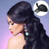 1Pc Black Puff Hair Cushion with Clips, Fluffy Sponge Bun Comb Bump It Up Hair Base Set for Women and Girls DIY Hairstyling Tools, Hair Accessories view 4