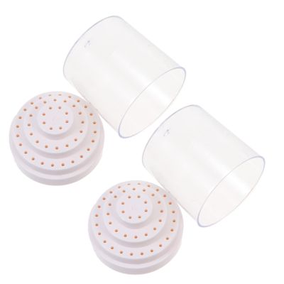 Mipcase 2pcs Nail Drill Bits Box Storage Organizer for Nail Salon Personal Use School Diy