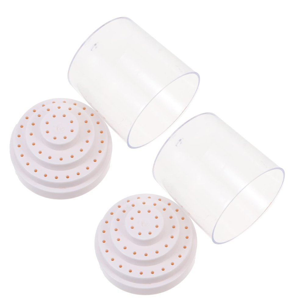 Mipcase 2pcs Nail Drill Bits Box Storage Organizer for Nail Salon Personal Use School Diy