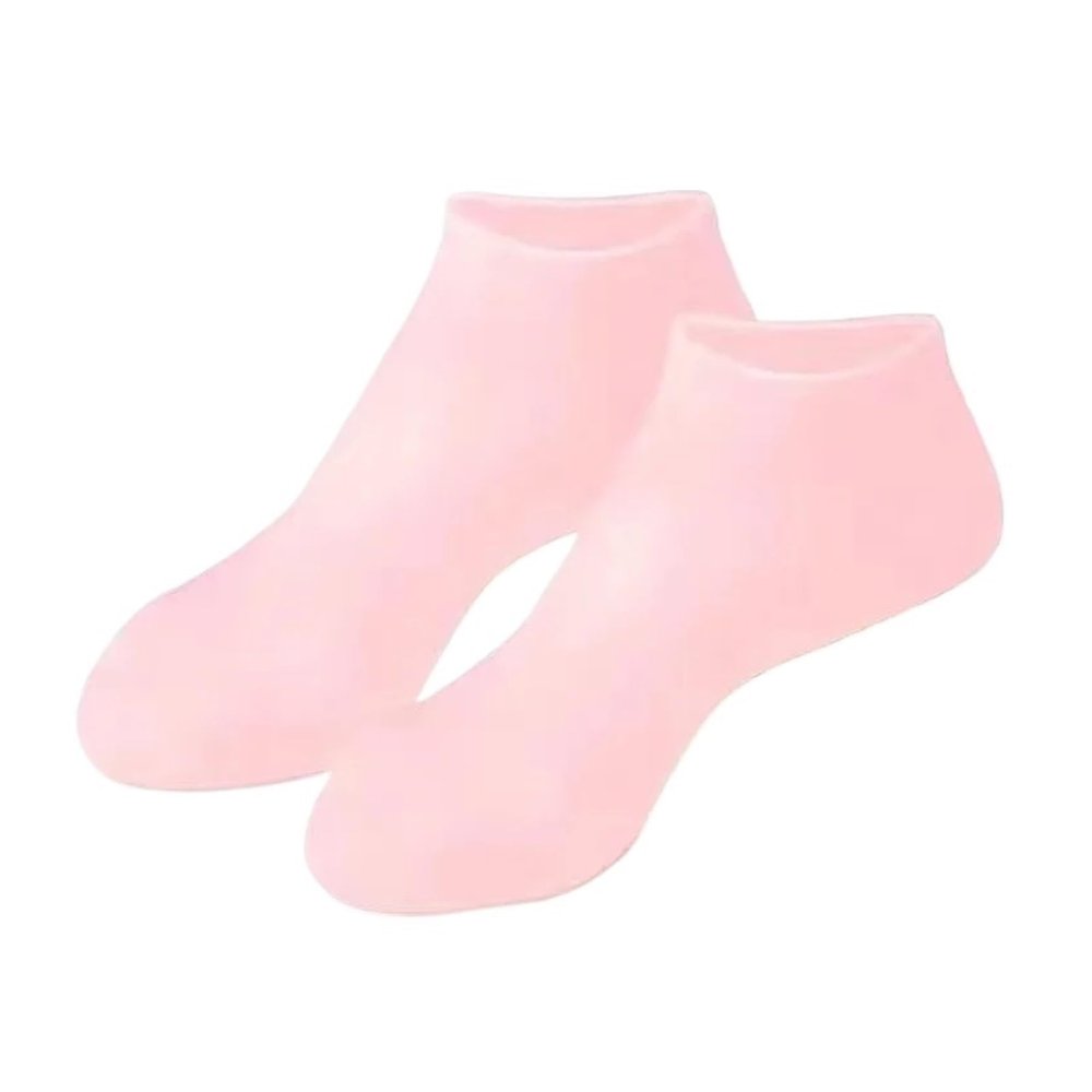 1pair Silicone Foot Care Socks Anti Cracking Moisturizing Gel Socks Cracked Dead Skin Protector Pedicure Tools (Color : Pink, Size : A)