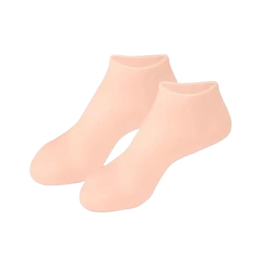 1pair Silicone Socks Moisturizing Gel Socks Exfoliating and Preventing Dryness Cracked Dead Skin Protector (Color : A 1 Pair, Size : One Size)