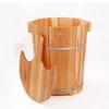BABYCE Foot Bath Soak 40cm High Chinese Fir with Cover Thicken Tub Wash The Wooden Barrel Foot Bath Barrel Foot Tub Fumigation Barrel Foot Massage (Color : 2, Size : 37cm*40cm) view 3
