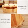 BABYCE Foot Bath Soak Wooden Foot Tub Bucket Foot Spa Tub with lid with Massager for Soaking Feet Massager Foot Tub Foot Bath Foot Barrel Wooden Household Items Decoration Foot Spa Ba view 3