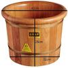 BABYCE Foot Bath Soak Oak Footbath, Foot Bath Barrel for Household, Foot Massage Bucket, Wooden Foot Washing Bucket, Foot Soaking Barrel, Foot Relaxing, Pain Fatigue Relief view 2