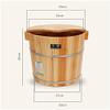 BABYCE Foot Bath Soak Wooden Footbath Tub, Sauna Foot Bath Barrel, Foot Washing Bucket, Household Foot Soaking Basin, Pain Fatigue Relief Foot Washing Barrel (Color : 1) view 2