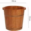 BABYCE Foot Bath Soak Oak Foot Tub Foot Bath Barrel Wood Footbath Solid Wood Pedicure Basin Tub Foot Massage (Color : 1, Size : 38cm*34cm) view 2