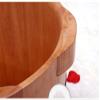 BABYCE Foot Bath Soak Oak Foot Tub Foot Bath Barrel Wood Footbath Solid Wood Pedicure Basin Tub Foot Massage (Color : 1, Size : 38cm*34cm) view 4