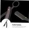 Housoutil Multipurpose Razor Holder for Men's Shaving Barber Razors Beard Roller Wooden Handle Portable Razor view 3