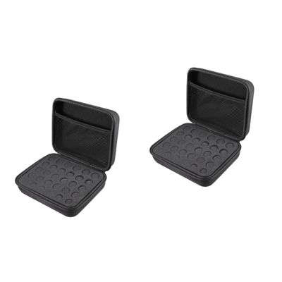 balacoo 2 Pcs 12 Bags Organizer Nail Polish Organizer Case Roller Bottle Storage Bag Essential Oil Travel Storage Rack, Blackx2pcs, 41U8185P4501Y