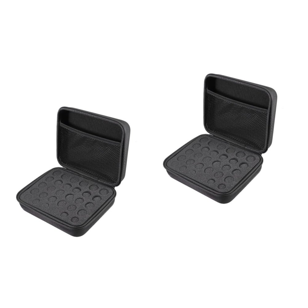 balacoo 2 Pcs 12 Bags Organizer Nail Polish Organizer Case Roller Bottle Storage Bag Essential Oil Travel Storage Rack, Blackx2pcs, 41U8185P4501Y