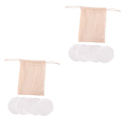 Balacoo 12 Pcs Disposable Makeup Pads Remove Makeup Cotton Facial Cleaning Pad Cotton Cosmetic Pad Cosmetics, As Shownx2pcs