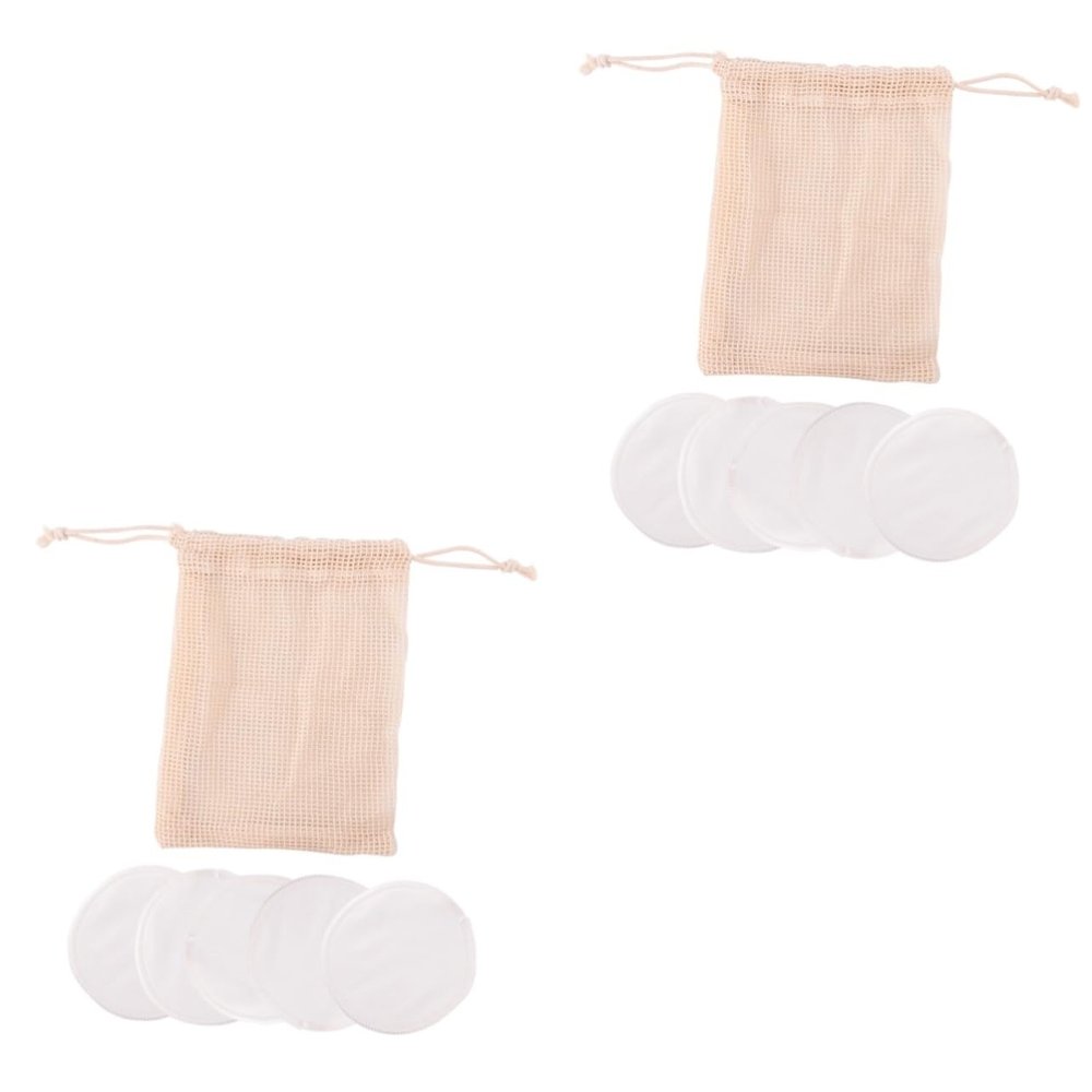 Balacoo 12 Pcs Disposable Makeup Pads Remove Makeup Cotton Facial Cleaning Pad Cotton Cosmetic Pad Cosmetics, As Shownx2pcs