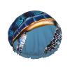 Blue Sea Turtle Pint Shower Cap For Water Shower Non Wetting,Double Layer Reusable Shower Cap,Hair Shower Caps For Long Hair view 1