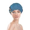 Blue Sea Turtle Pint Shower Cap For Water Shower Non Wetting,Double Layer Reusable Shower Cap,Hair Shower Caps For Long Hair view 3