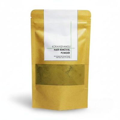 Korai kizhangu Hair Removal Powder For Facial Hairs| Nut grass, Wild Turmeric, Multani Mitti, Kuppameni, 100% Natural, Free from Barium sulphide Chemicals Preservatives Paraben, Vegan, 100gm
